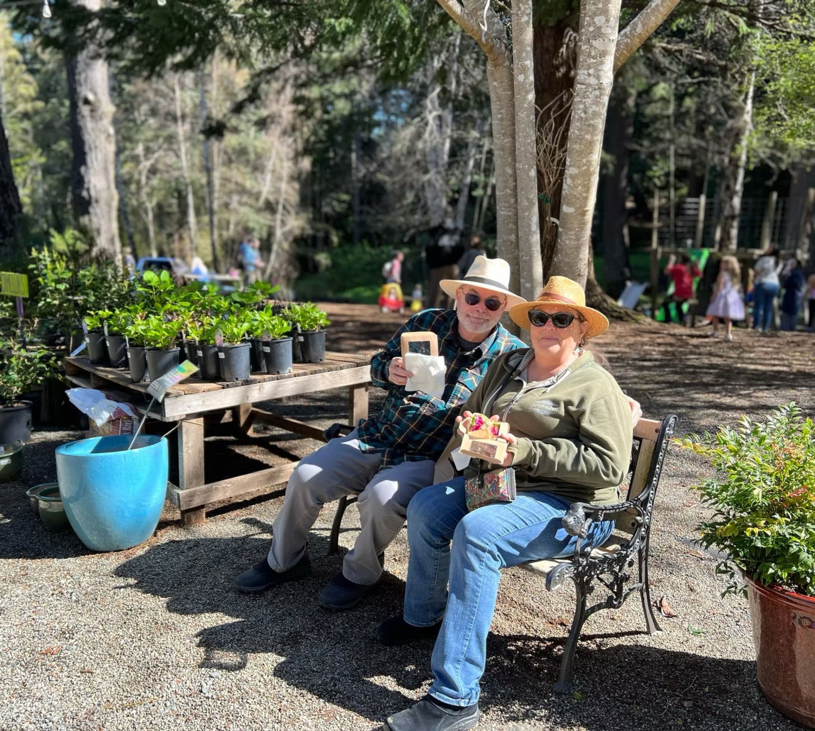 Customers visiting Dragonfly Farm & Nursery