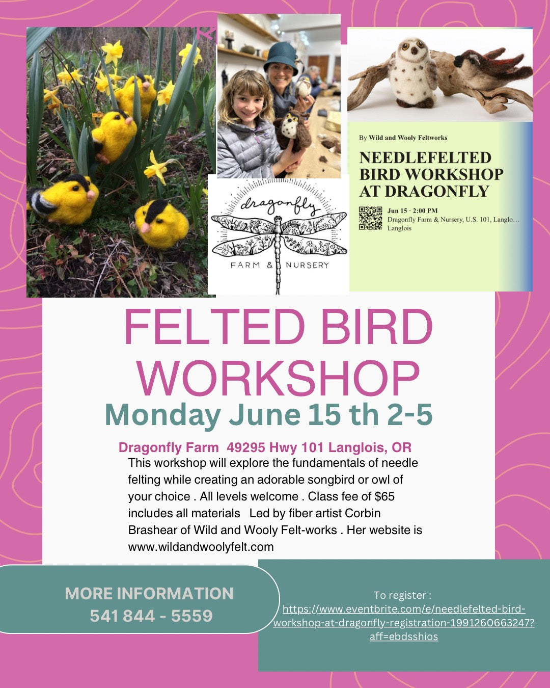 Needlefelted Bird Workshop